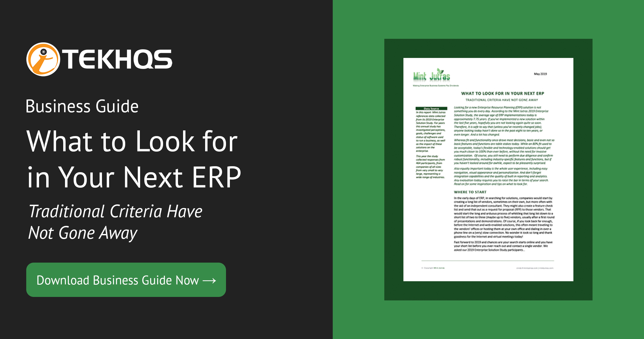 What to Look for in Your Next ERP